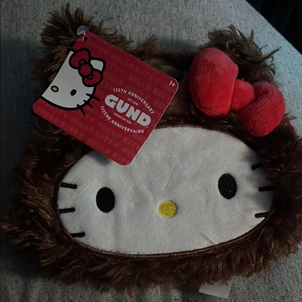 Gund Brown and Red Hello Kitty Plush